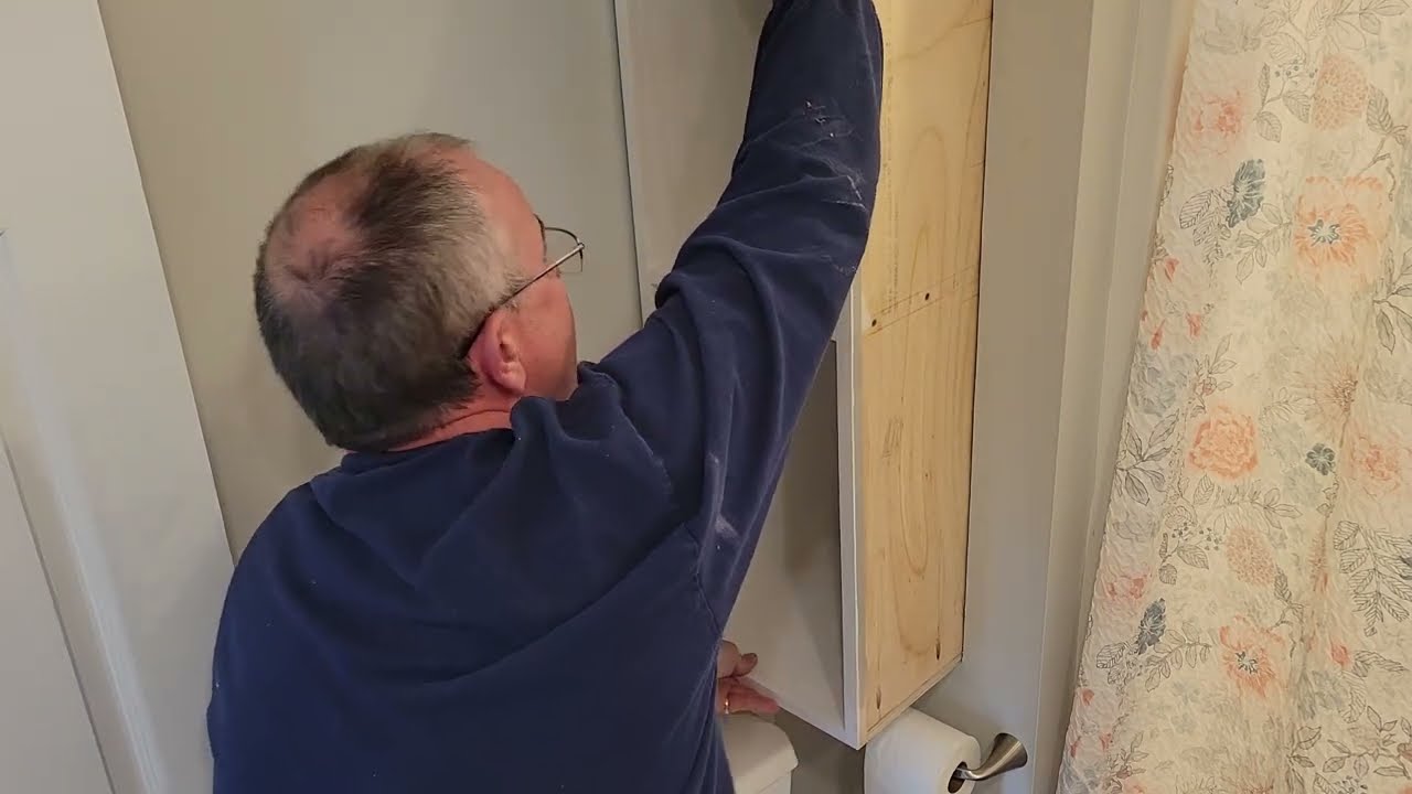 DIY Recessed Bathroom / Storage Shelving Cabinet