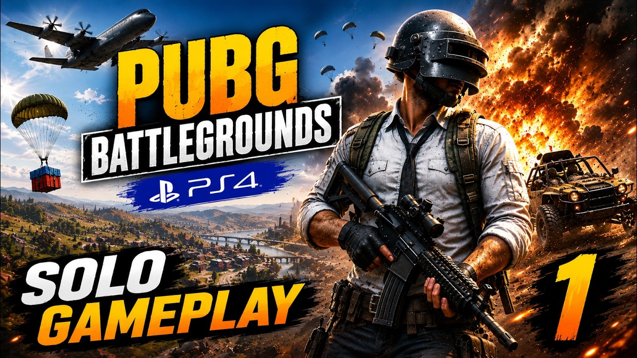 PUBG: Battlegrounds PS4 - Solo Gameplay 1