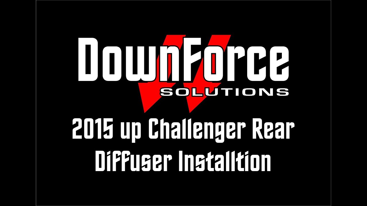 2015 up Challenger Rear Diffuser Installation