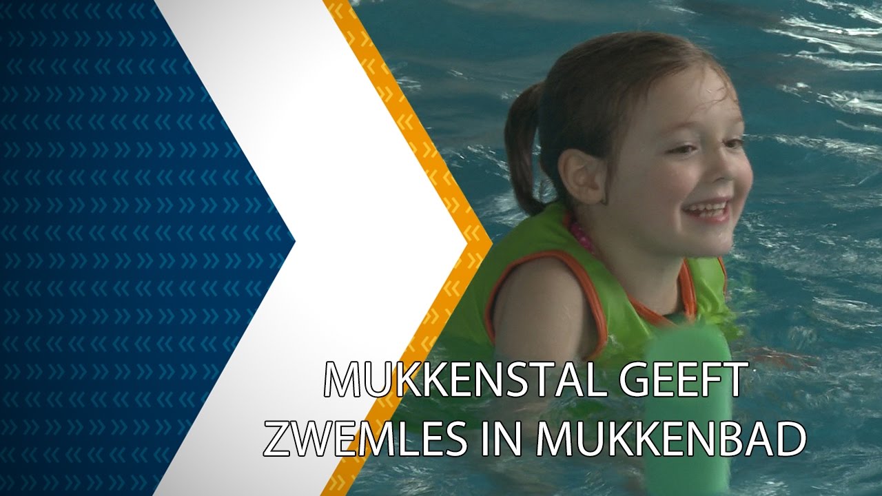 Mukkenstal geeft zwemles in Mukkenbad - 7 maart 2017 - Peel en Maas TV Venray