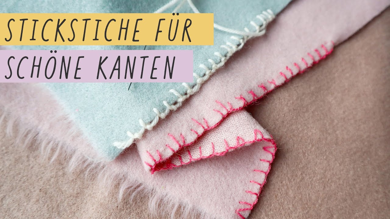 So stickst du perfekte Kanten f&uuml;r Filz & Wolldecken