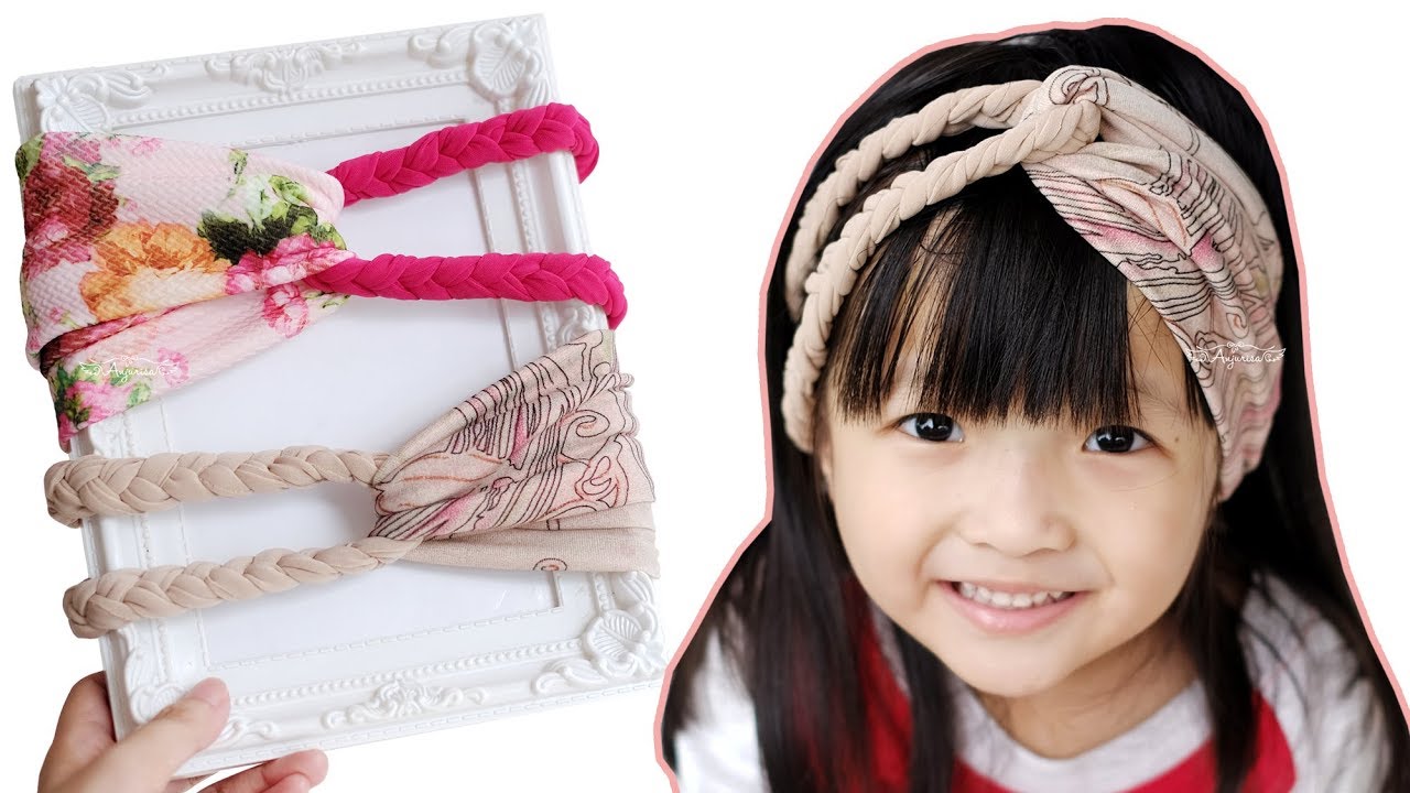 Baby Turban Headband Tutorial - Twisted Headband Braid Tutorial