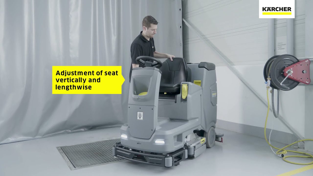 How to use the Kärcher B 110 R scrubber drier : A new generation of scrubber