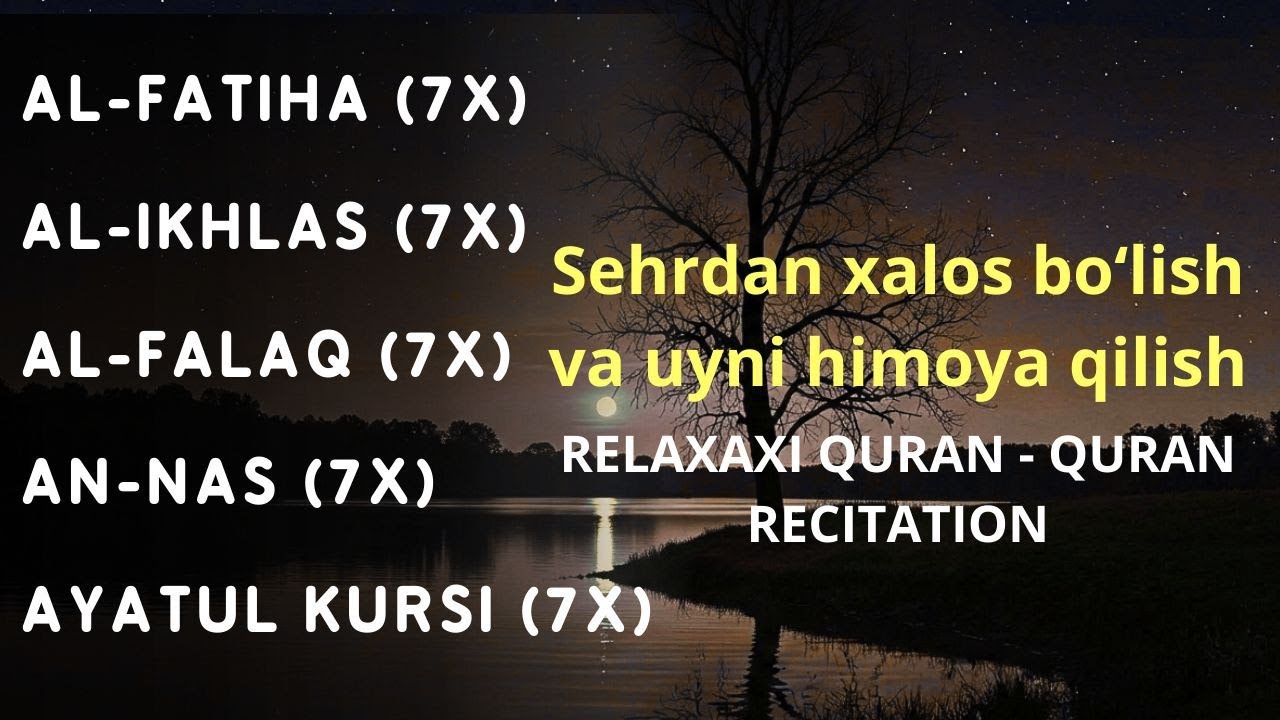 Al-Fatiha (7X)Al-Ikhlas (7X)Al-Falaq (7X)An-Nas (7X)Ayatul Kursi (7X) #Ayo
