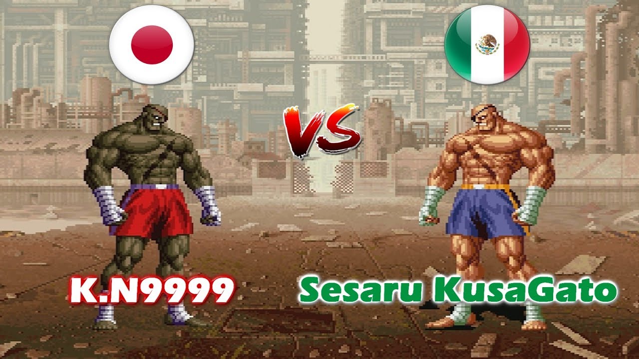 SNK vs. Capcom - SVC Chaos Plus - K.N9999 vs Sesaru KusaGato