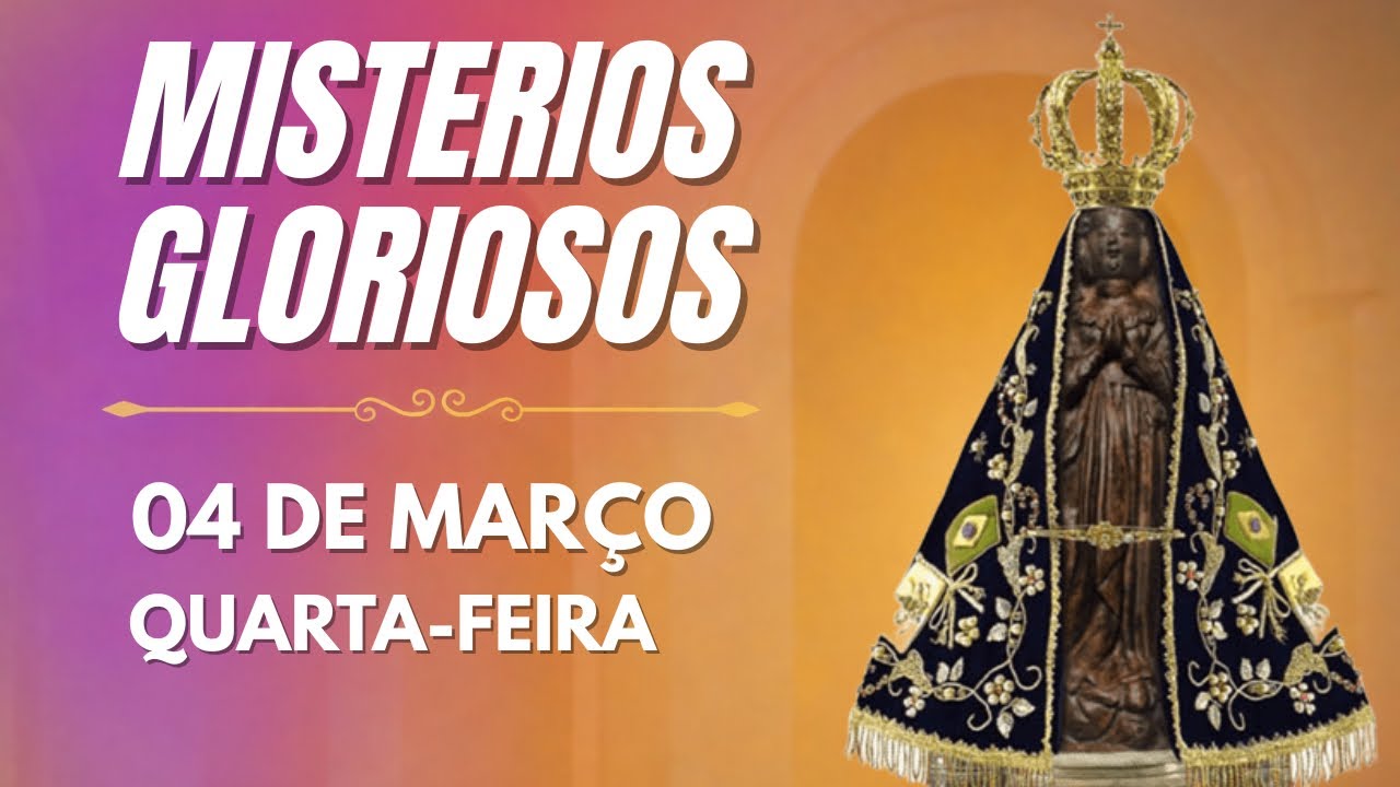 TERÇO DE APARECIDA COM PE. ANTONIO MARIA - 04 DE MARÇO 2026 | MISTÉRIOS GLORIOSOS