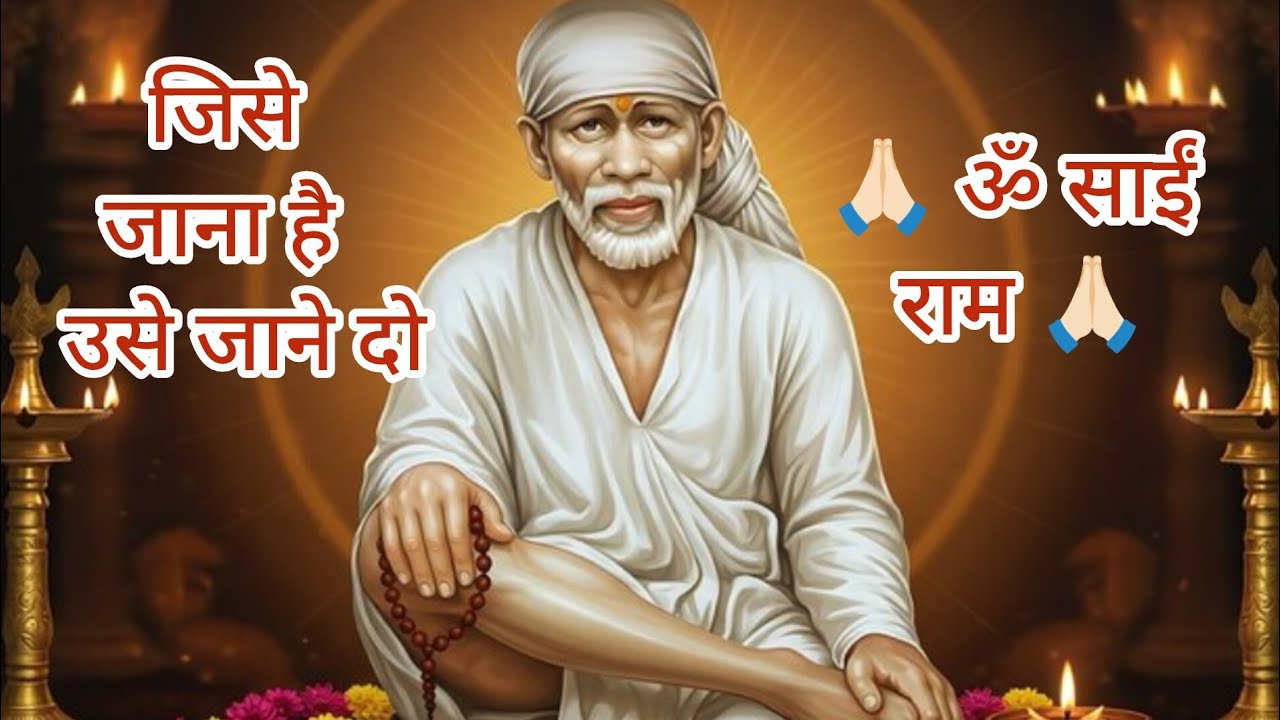  जो हमारे बस में नहीं, उसे कैसे छोड़ें? |  #साईं बाबा की सीख 🙏🏻ॐ साईं राम 🙏🏻