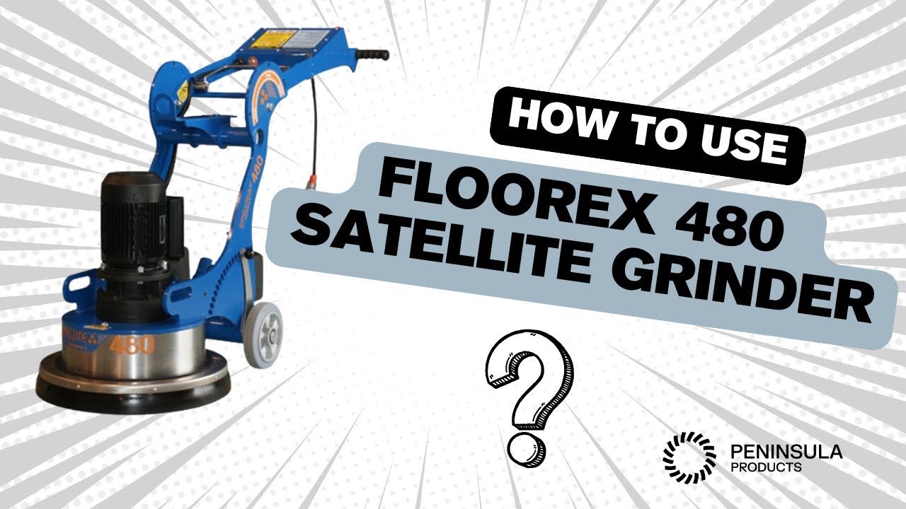 How to use Floorex 480 Satellite Grinder - Peninsula Products Concrete Equipment Hire Specialists