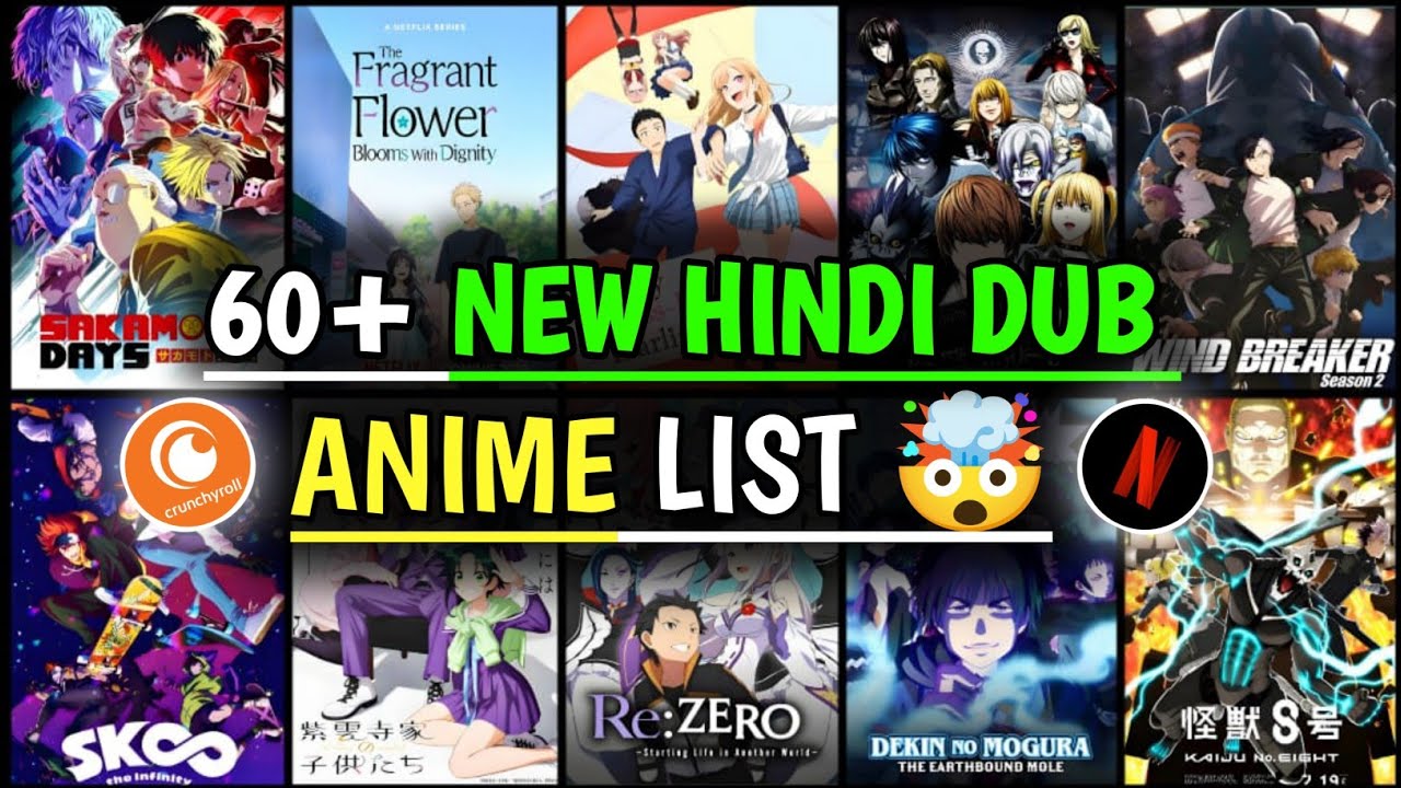 Top 60+ New Anime In Official Hindi Dubbed (2025) !!