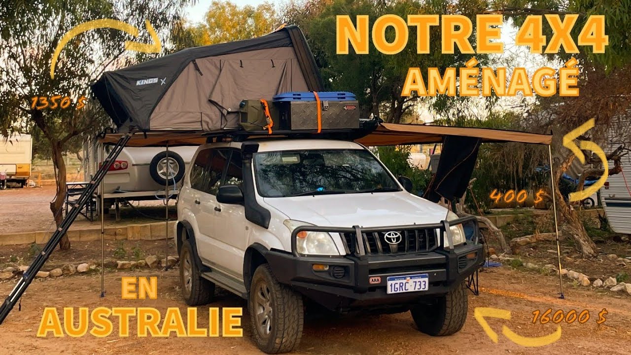 1 SEMAINE pour aménager notre 4X4 en AUSTRALIE...  AUSTRAVLOG#1