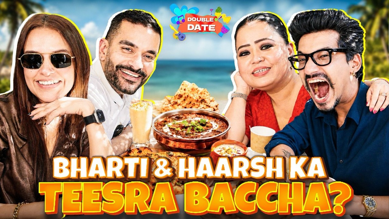 Double Date Bharti & Haarsh Ke Saath! Love Story Over Chole Kulche With Neha Dhupia & Angad Bedi!