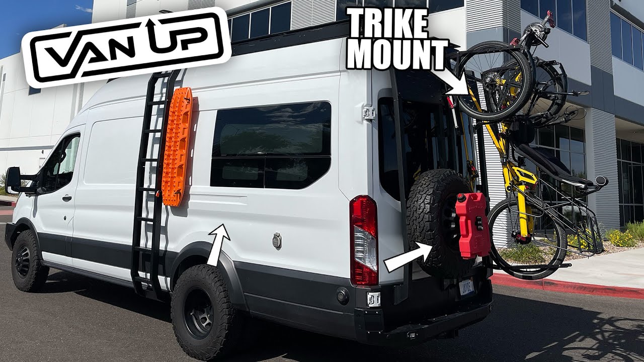 Custom Designed Rear Door Rack System for Van Conversion