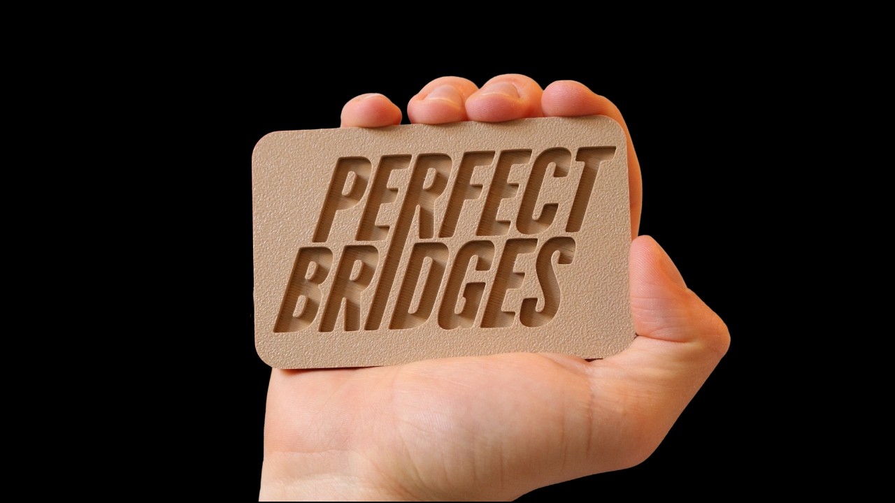 Absolutely PERFECT Unsupported 3D Printed Bridges! How 3 YouTube comments created a new technique
