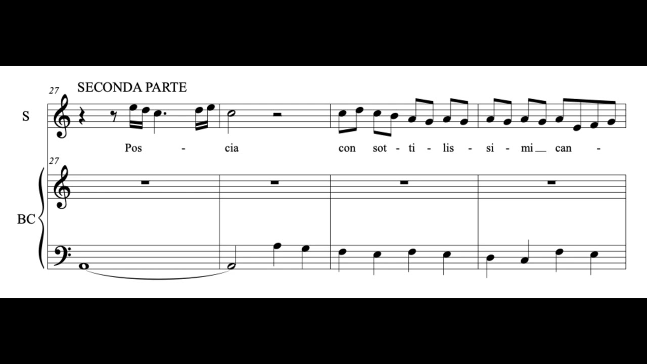Moralità amorosa (B. Strozzi) Score Animation
