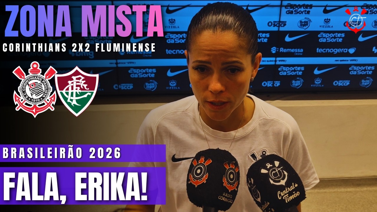 NÃO ESTAMOS NO NOSSO MELHOR MOMENTO! ERIKA FALA SOBRE O EMPATE FRUSTANTE E FAZ COBRANÇA A DIRETORIA