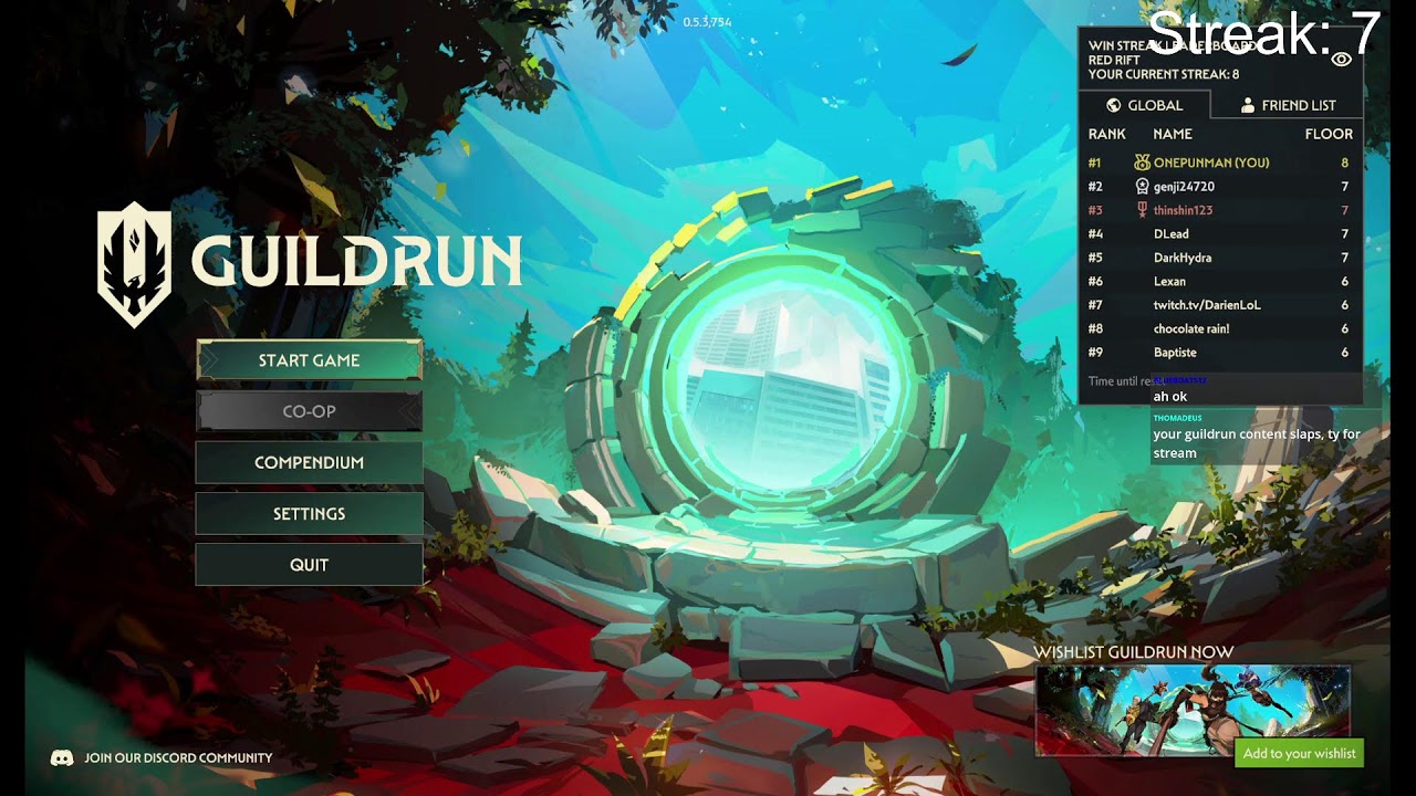 Guildrun Red Rift pb = 22 | EU friendly stream do not question it