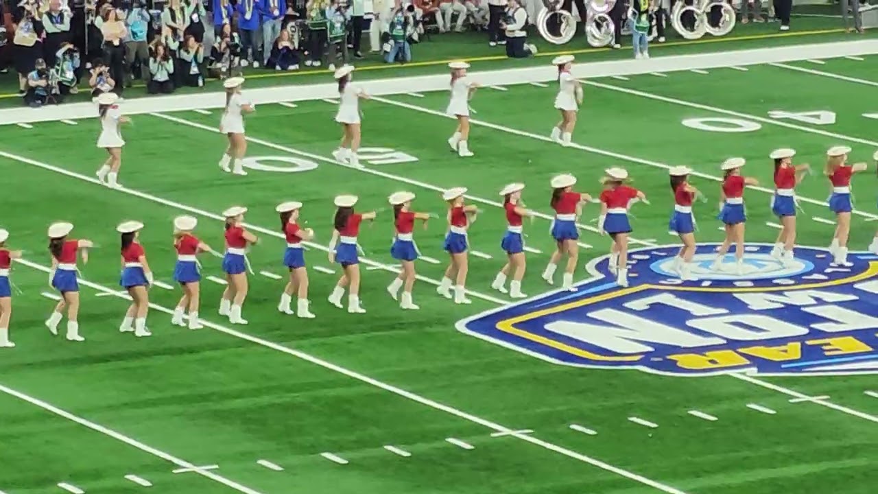Kilgore Rangerettes #cottonbowl Halftime performance fieldview 1/10/25