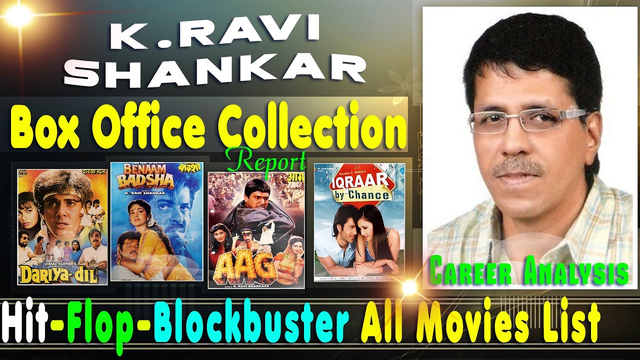 K. Ravi Shankar Hit and Flop Blockbuster All Movies List with Box Office Collection Analysis