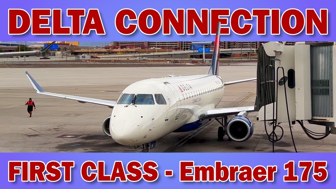 Delta Connection First Class - Embraer 175 from Las Vegas to Los Angeles