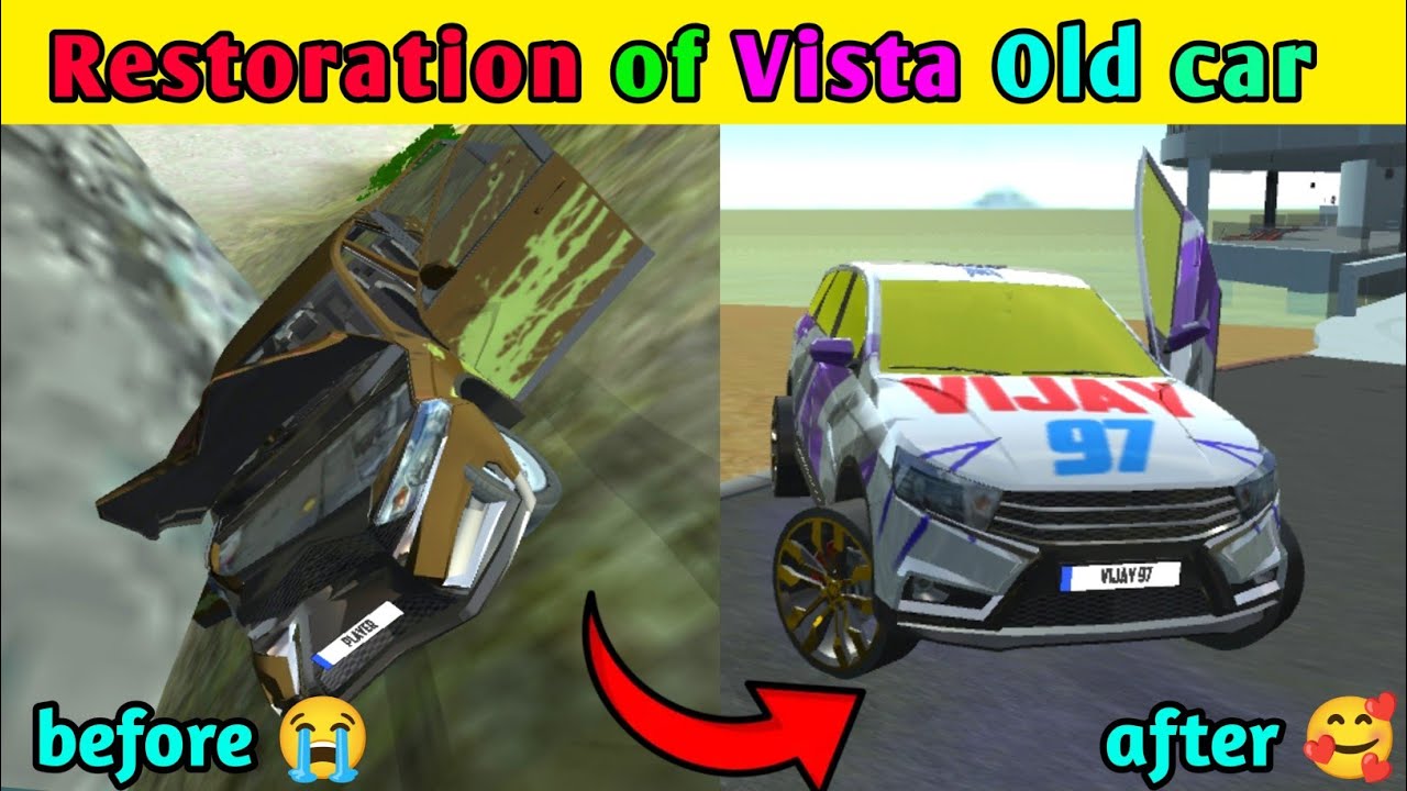 Restoration of abandoned  Vista old car simulator 2