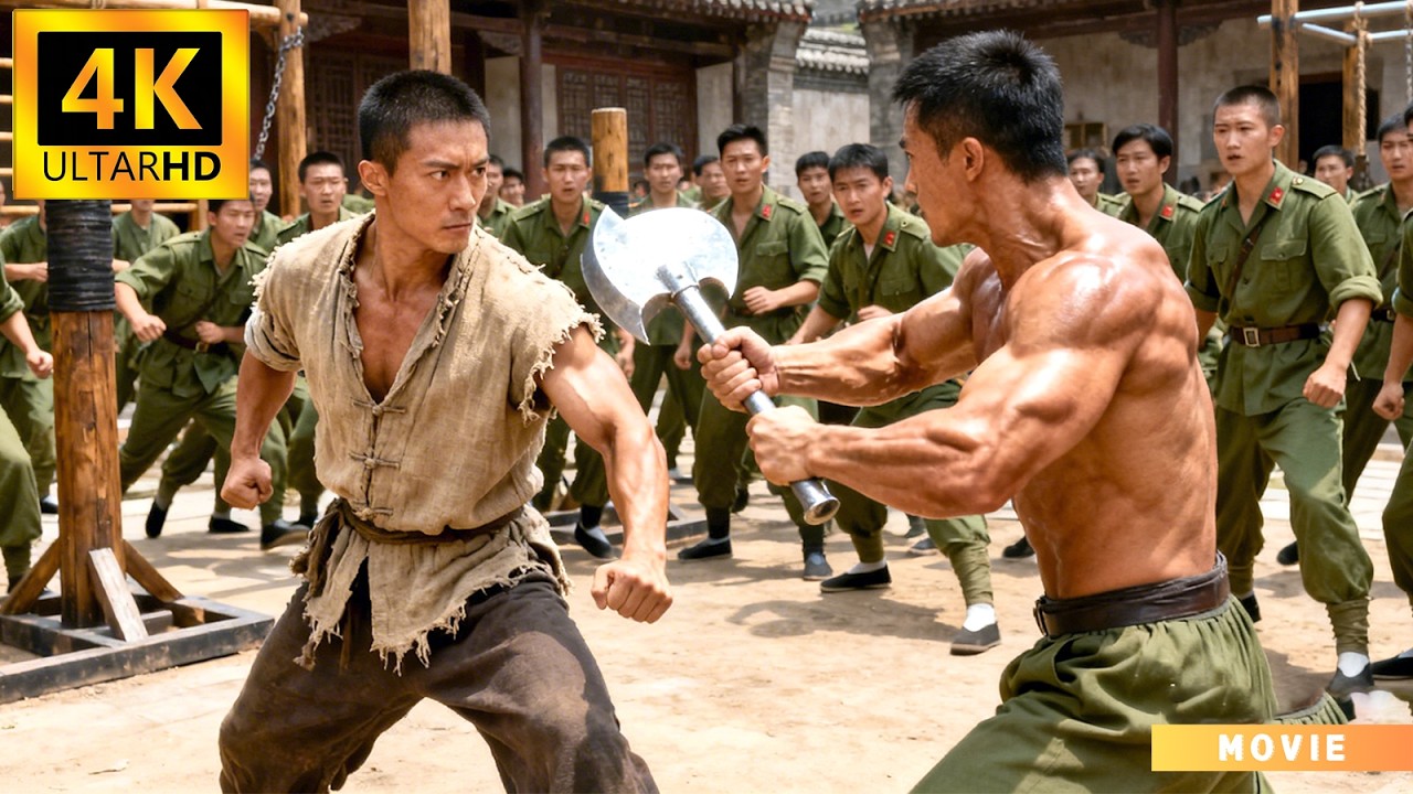 隊長用暗器，囂張挑戰無名小伙，結果被踢斷手腳！ ⚔️ 抗日 MMA | Kung Fu 🔥