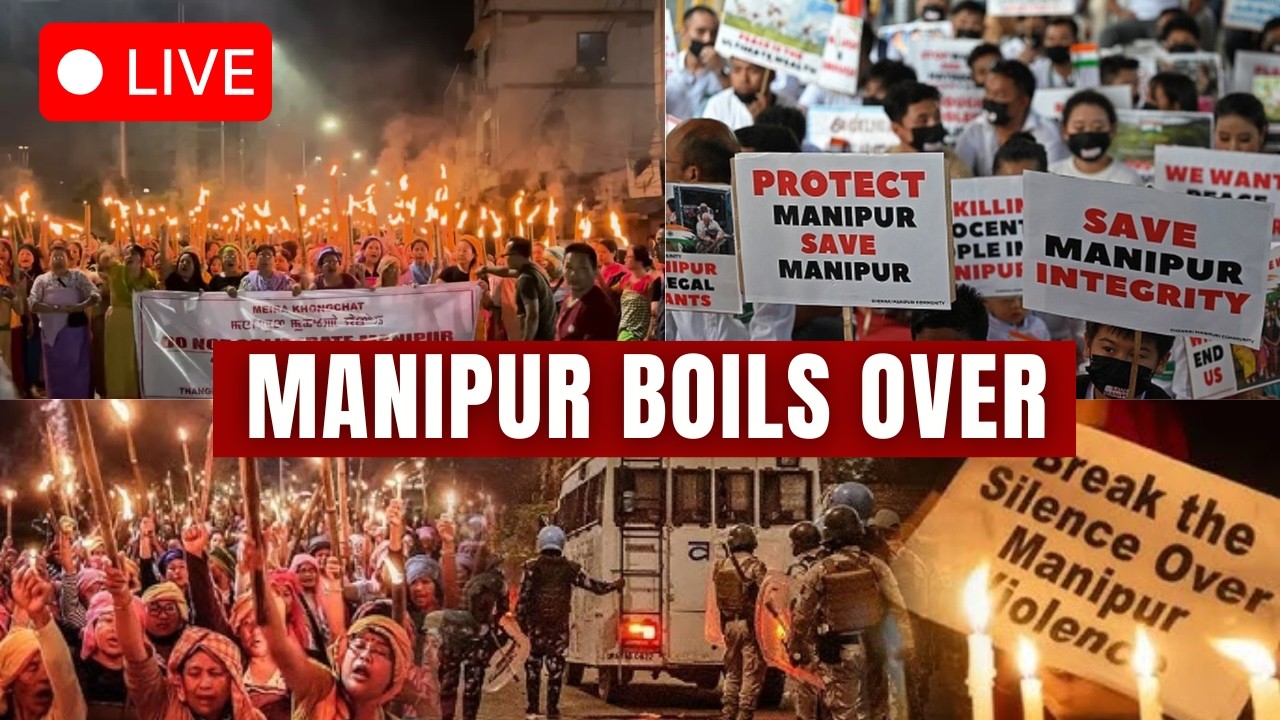 Manipur Crisis LIVE: Thousands Rally In Moirang | Torch Protest Turns Violent | Clash With Security