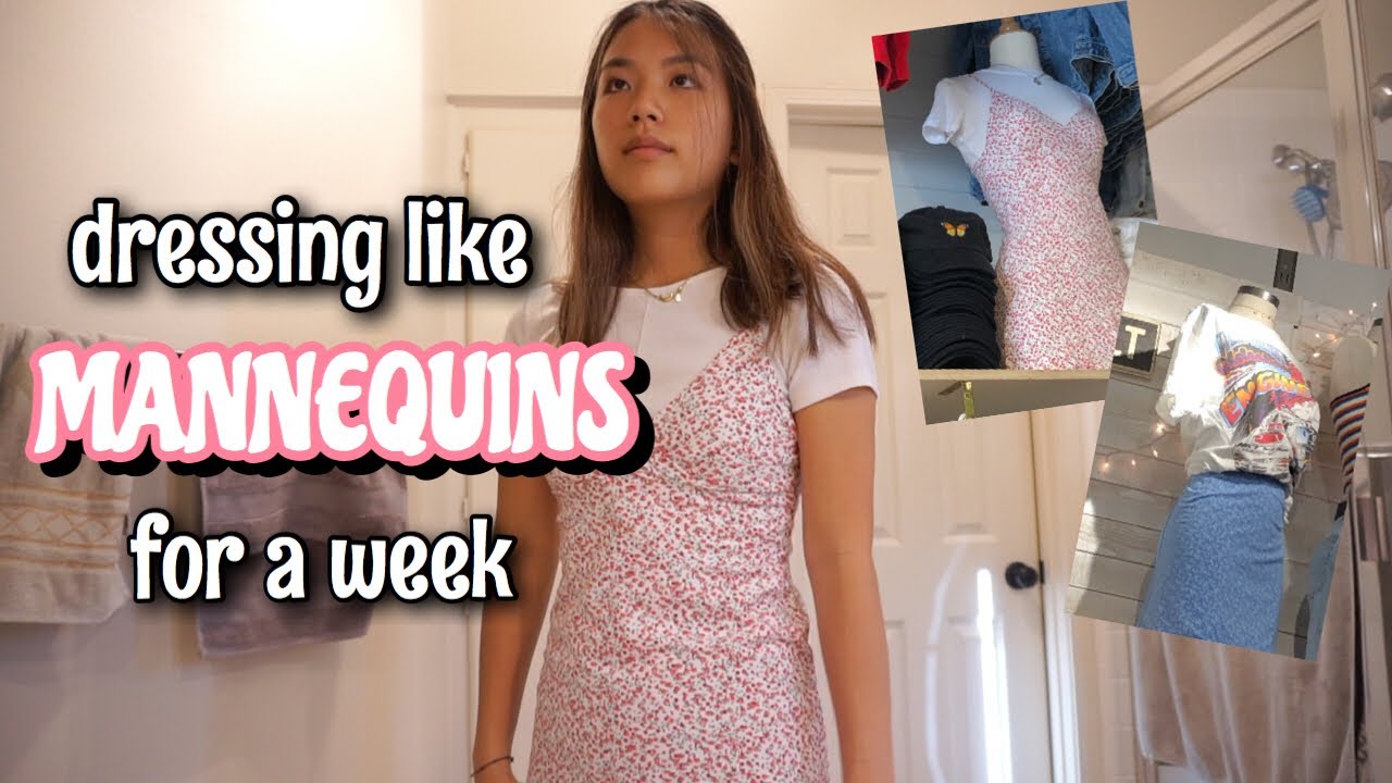 dressing like MANNEQUINS for a week | Vanessa Nagoya