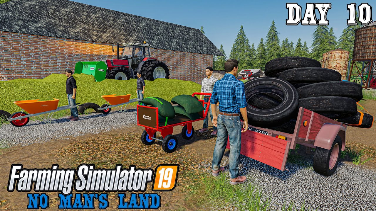 Silage Composting, BARLEY Harvest | Day 10 on No man's land | Farming Simulator 2019 Timelapse