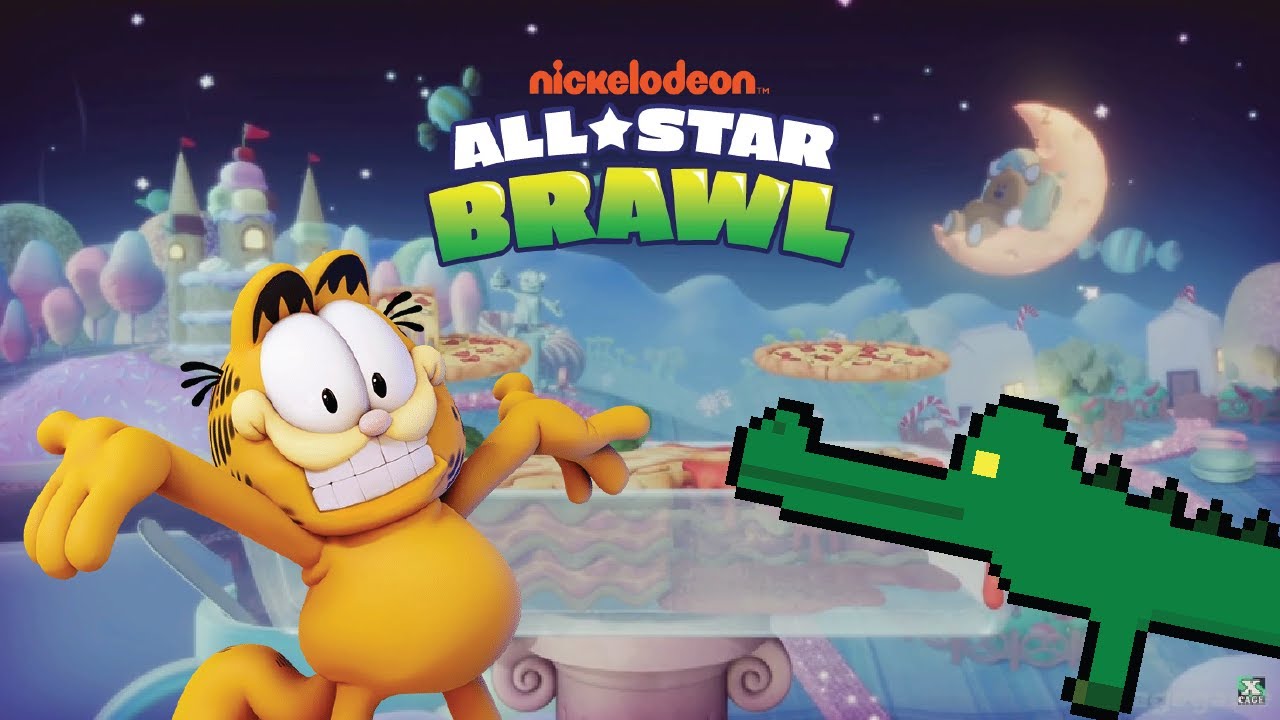 Nickelodeon All-Star Brawl - Arcade (Garfield) - Bringing Down the Pain of Mondays
