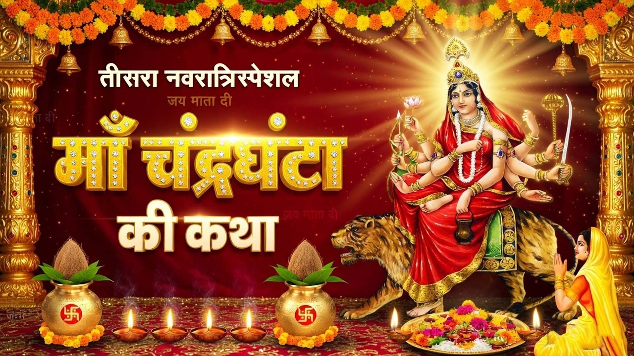 तीसरा नवरात्र स्पेशल~ चंद्रघंटा माता कथा | चंद्रघंटा माता कहानी , Navratri Day-3, Mata Katha