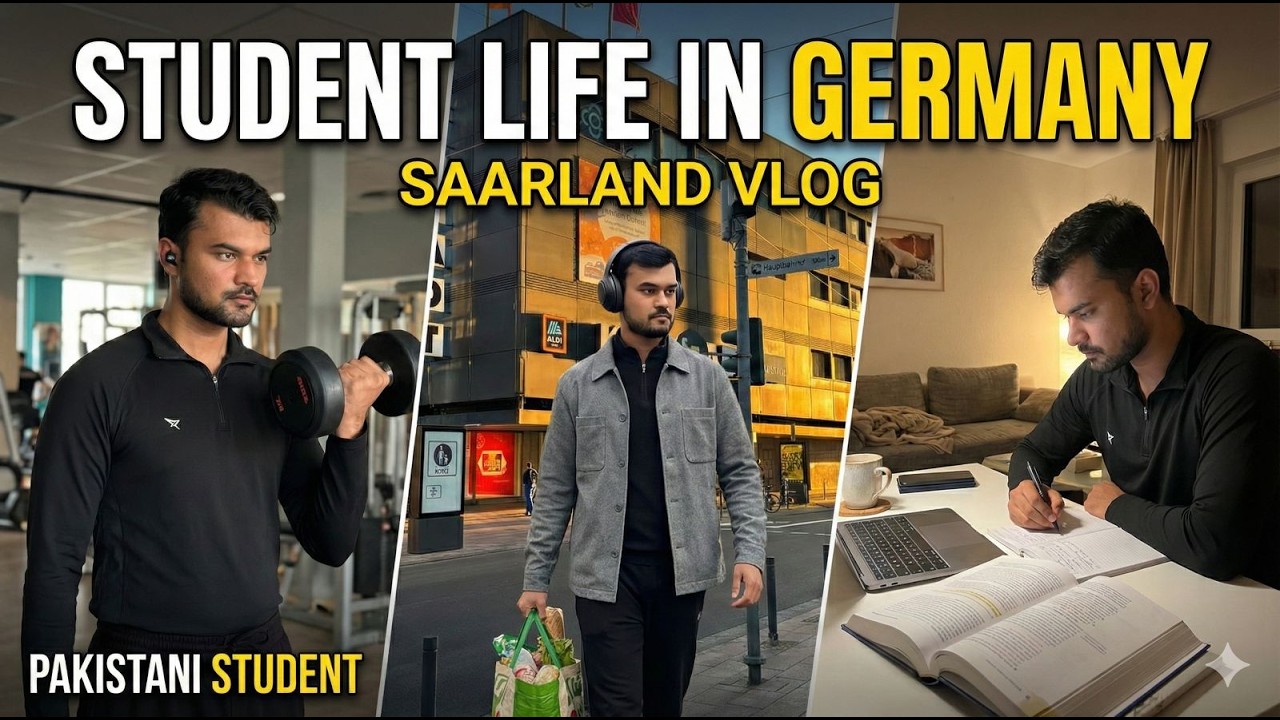 A Real Day in My Life as a Pakistani Student in Germany 🇩🇪 | Gym, Grocery & Study
