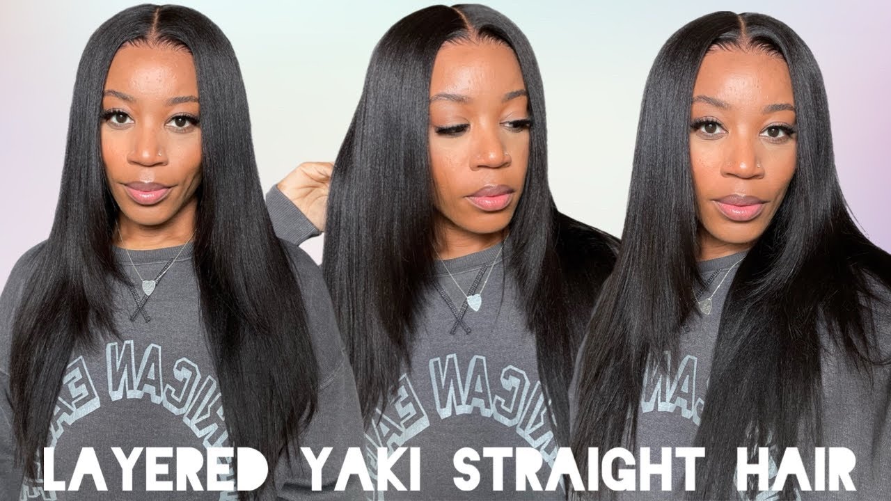 FALL/WINTER APPROVED | 13X6 HD Lace Front  Wig | LAYERED Yaki Straight | FT.WOWAFRICAN