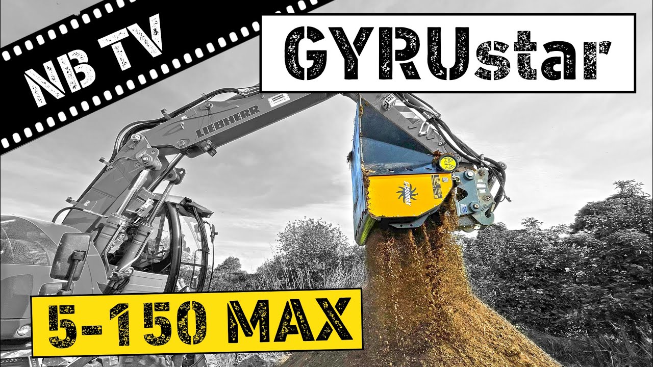 GYRUstar 5-150 MAX Schaufelseparator | Sieblöffel | Oberboden | Liebherr Bagger