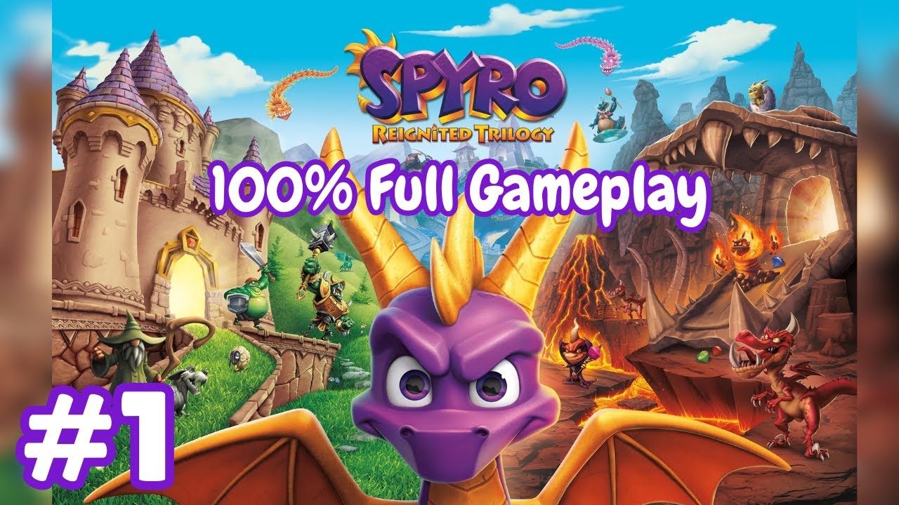 🐉🔥 Spyro Reignited Trilogy (PC) | 100% Full Gameplay Walkthrough ✨| Spyro the Dragon | Part 1