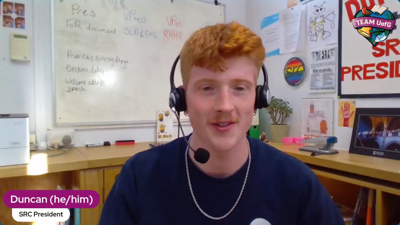 Live Q&A for new students joining UofG / University of Glasgow
