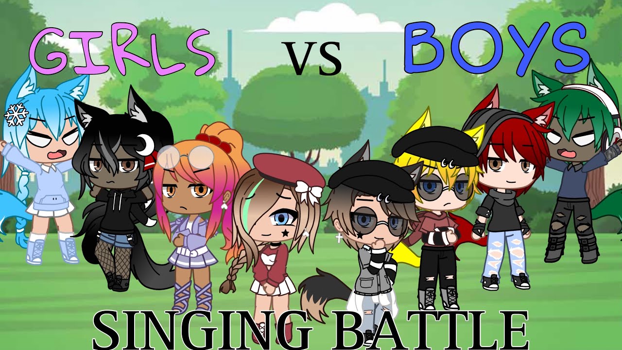 🎵Singing Battle🎵 || Boys vs Girls || Gacha Club || Endercree226 ||