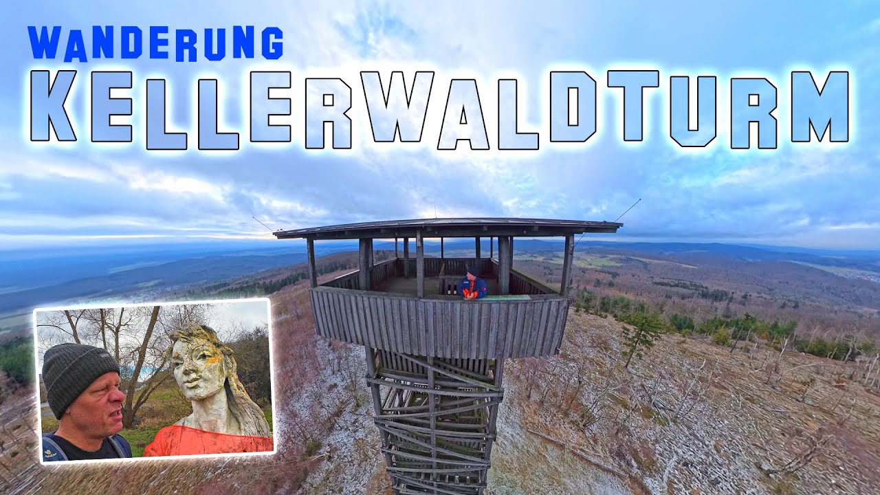 Kellerwaldturm - Eisige Aussicht und Besuch bei Schneewittchen
