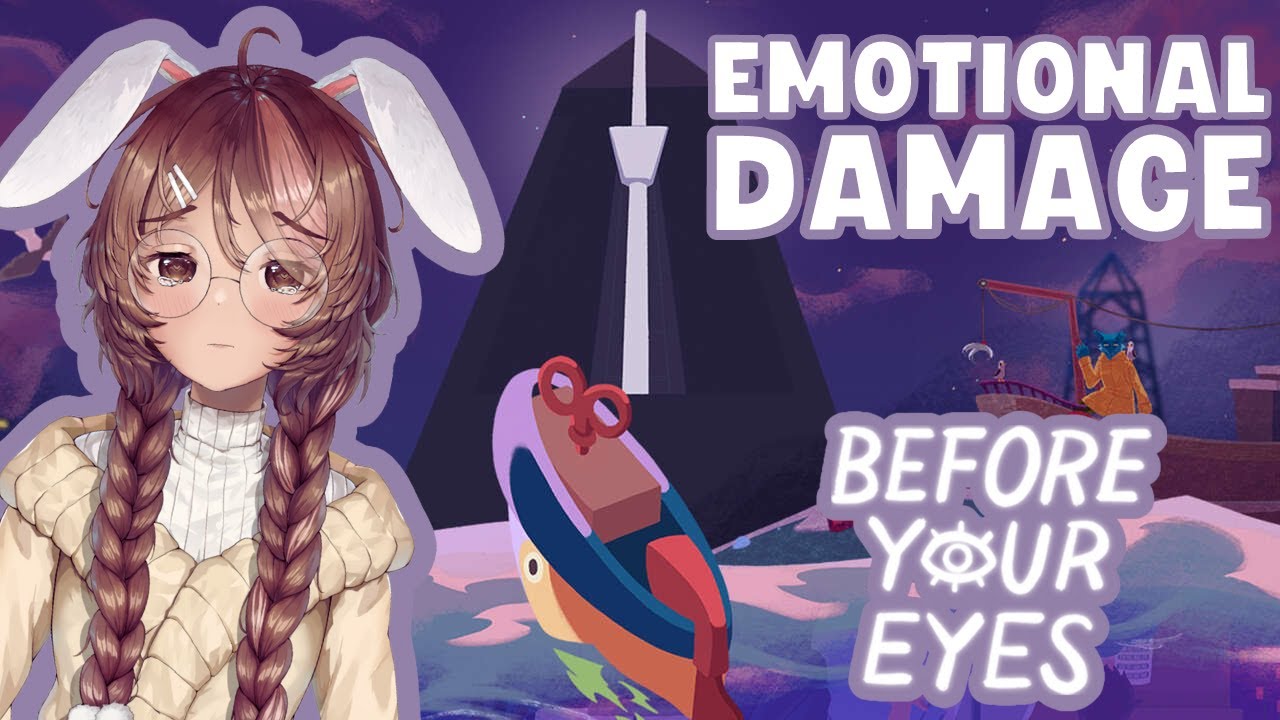 VTUBER SOBS ON STREAM [EMOTIONAL DAMAGE] | SasuBunn Plays Before Your Eyes