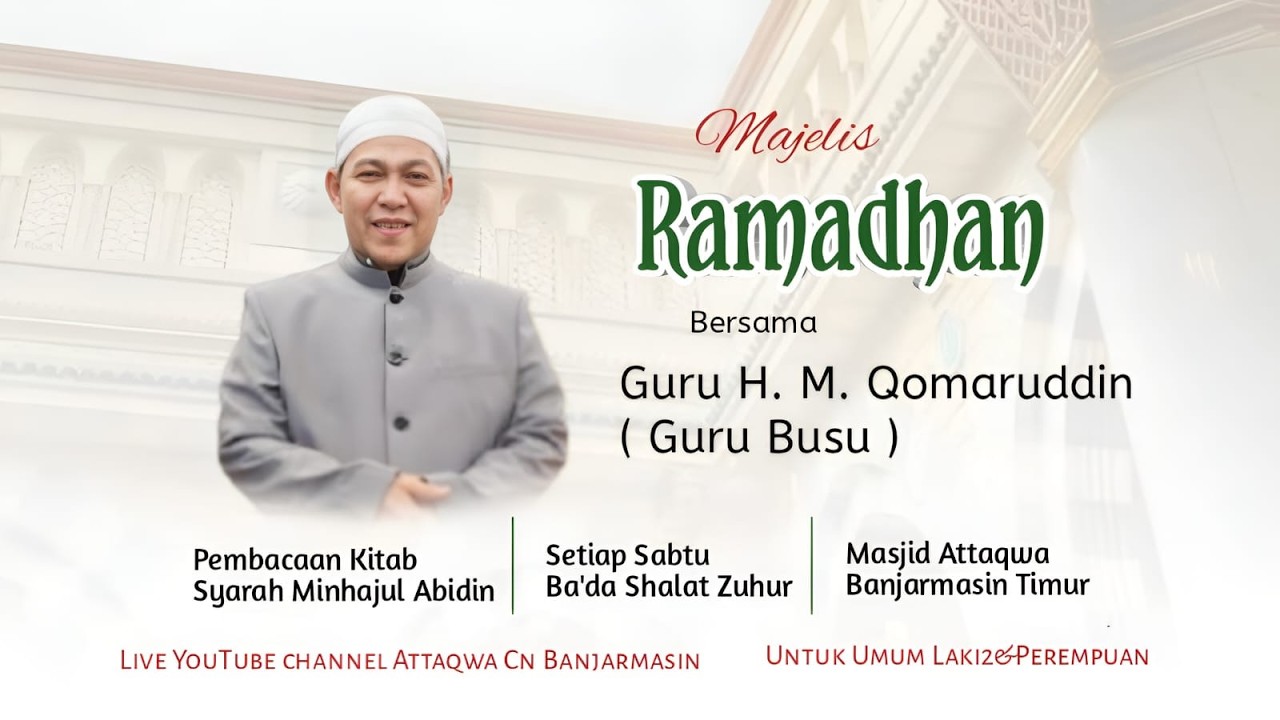 🔴Live📽 Majelis Ramadhan bersama Guru H.M.Qomaruddin | 2/28/2026