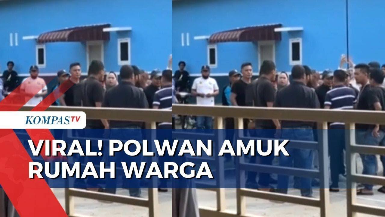 Polwan Amuk Rumah Warga di Tebing Tinggi KarenaTak Terima Suami Dipolisikan!