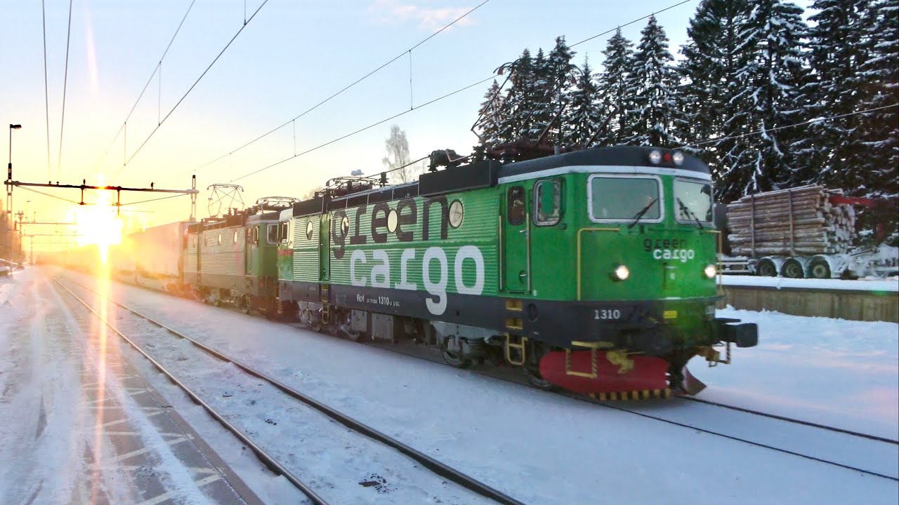 Tåg i Vindeln - Vinter 2021