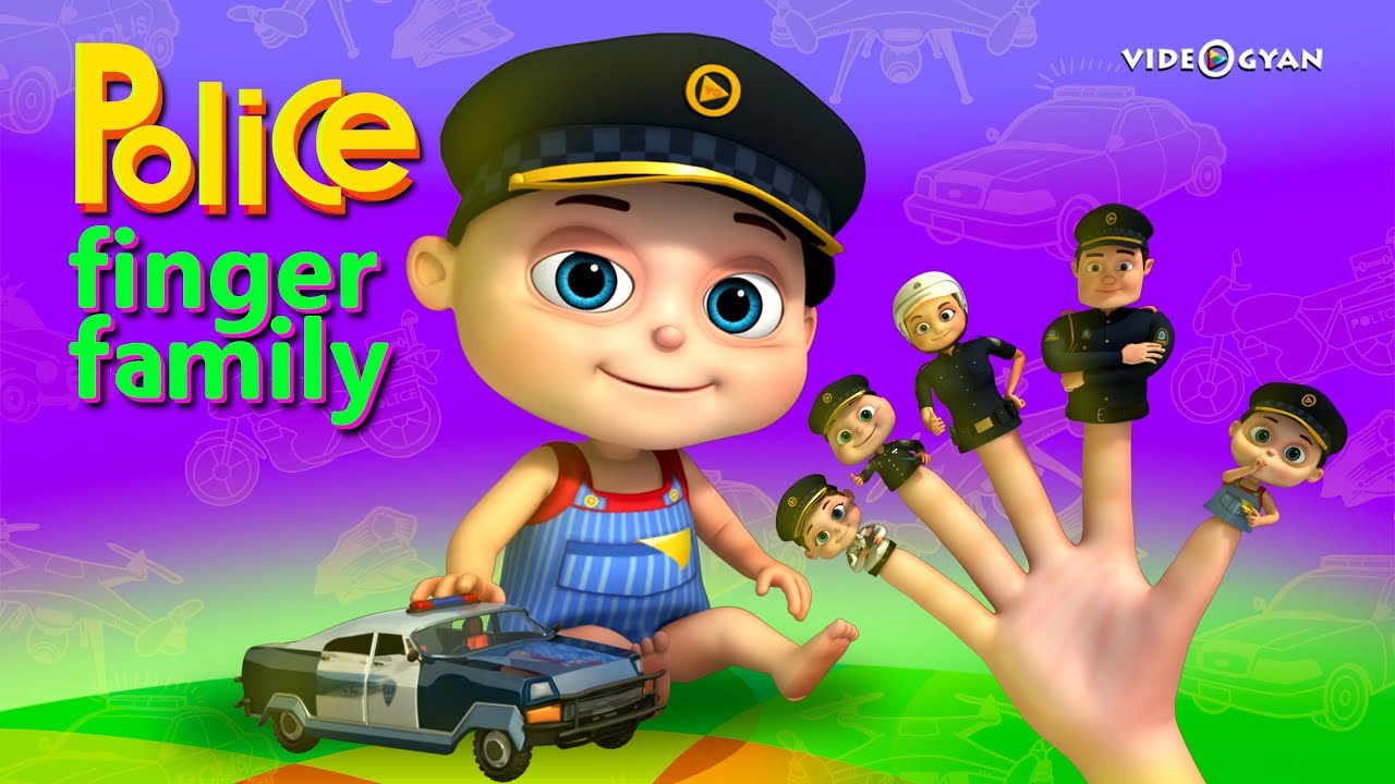 Police Finger Family - Part 2 | Finger Family Songs | Videogyan 3d Rhymes| Nursery Rhymes Kids Songs