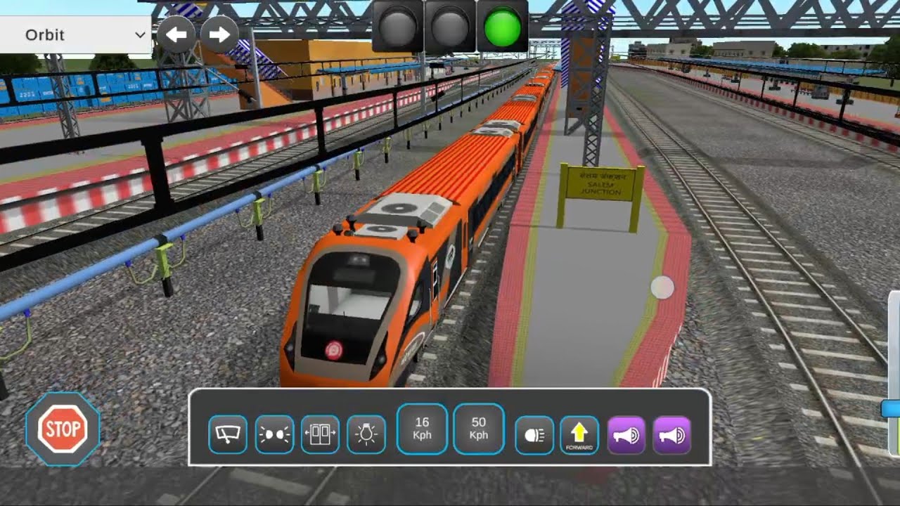 SAIENJN TO MADURAIJN INDIAN LOCO TRAIN SIMULATOR GAME||LOCOMOTIVE ( WAP-P7 ) DURANTO EXPRESS JOURNEY