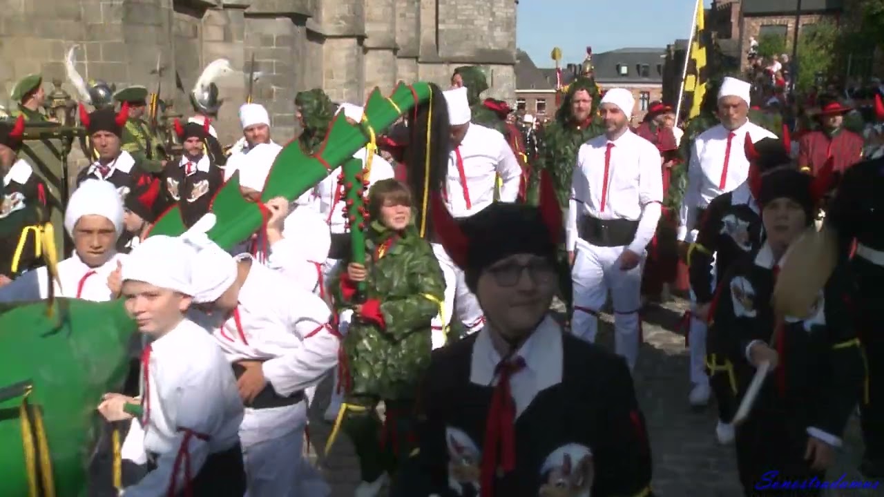 Ducasse de Mons, évocation de la procession DOUDOU 2023