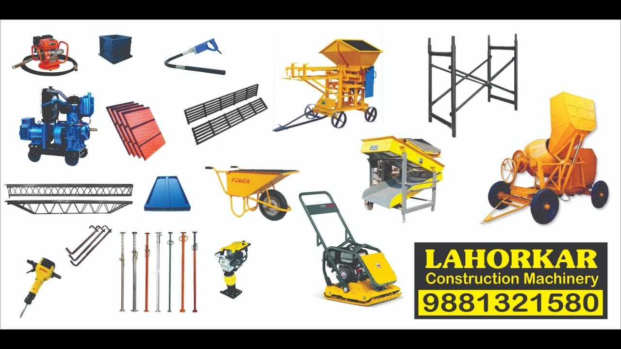 Construction Equipment & Scaffolding on Rent