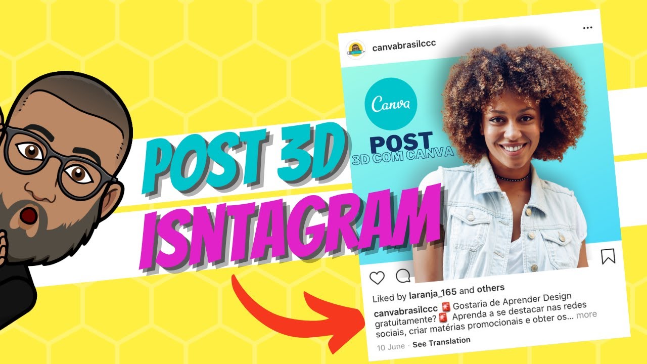 Como fazer post 3d no Instagram Feed - Utilizando o CANVA TUTORIAL 2020