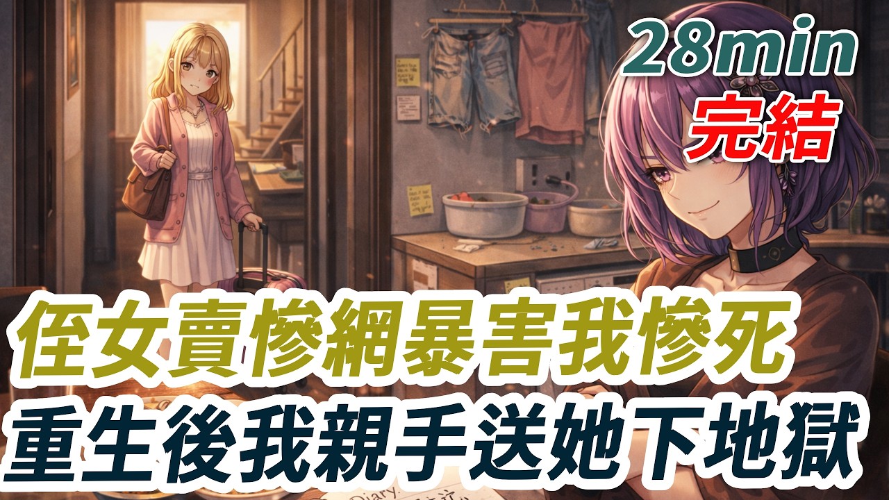 重生回侄女拖著行李來我家借住那天，前世她寫「寄人籬下日記」賣慘，全網網暴我虐待她，最後我被人肉地址推下河淹死——這一世，我要讓她親自體驗什麽才叫真正的寄人籬下！