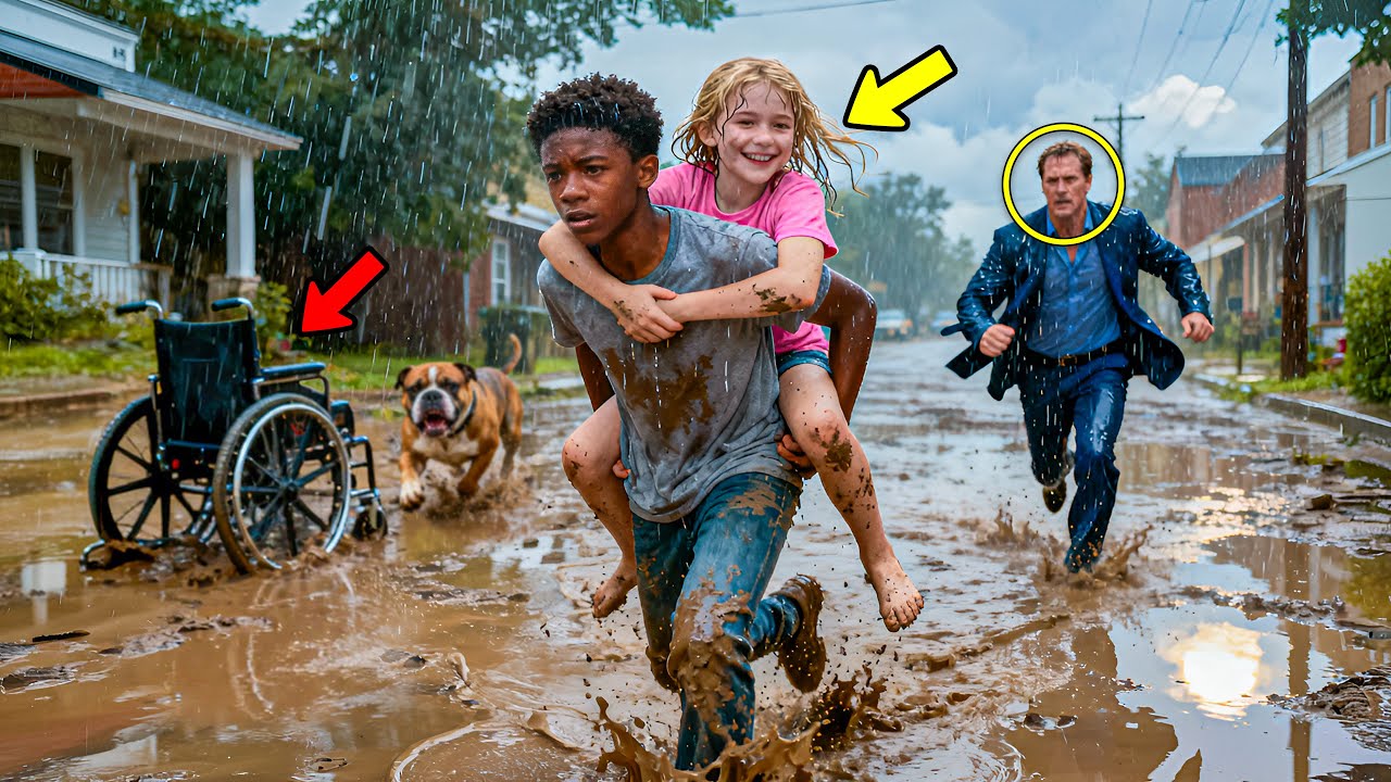 Poor Boy Saves a Billionaire’s Disabled Daughter Stuck in the Mud, Next Morning, His Life Changed