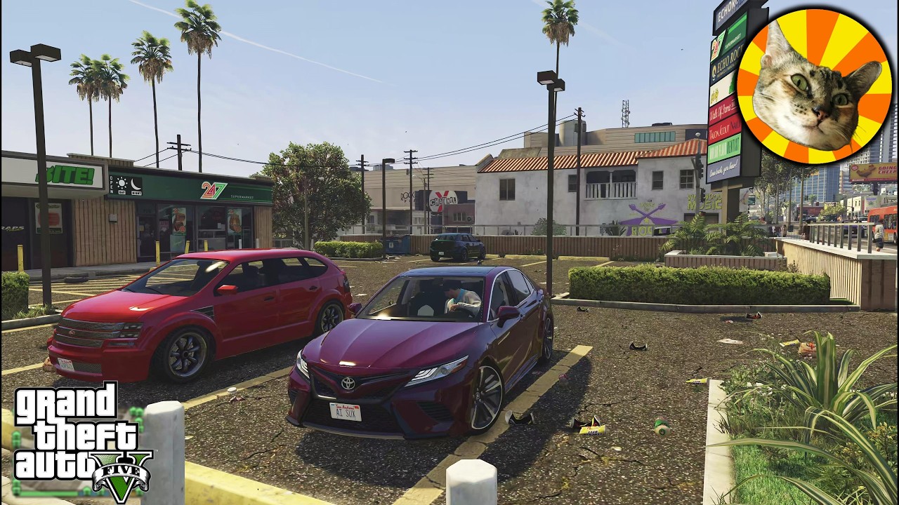 NPC drives to Echo Rock Insurance (and back home) | GTA V driving roleplay