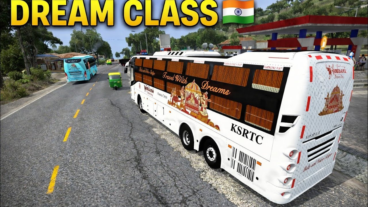 KSRTC Volvo B11R Ambari Dream Class 🚍 | Night Drive | Bus Simulator Indonesia